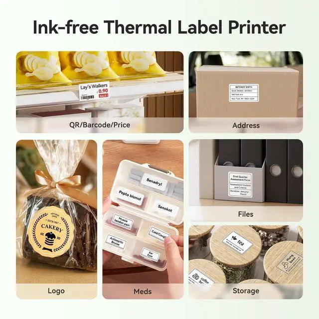 Alt view image 5 of 7 - B21 Pro 300 DPI Bluetooth Label Maker with Tape, Green | Portable Thermal Label Printer, Retro Sticker Printer for DIY Crafts, Notes, Scrapbook, Photo,Gifts,Home Organization