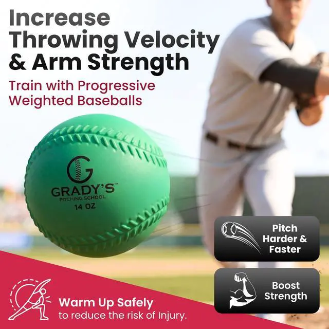 Alt view image 3 of 7 - Weighted Velocity Training Ball Set Seam & Seamless Options for Pitching & Arm Strength + Set of 6 Balls + Carrying Case