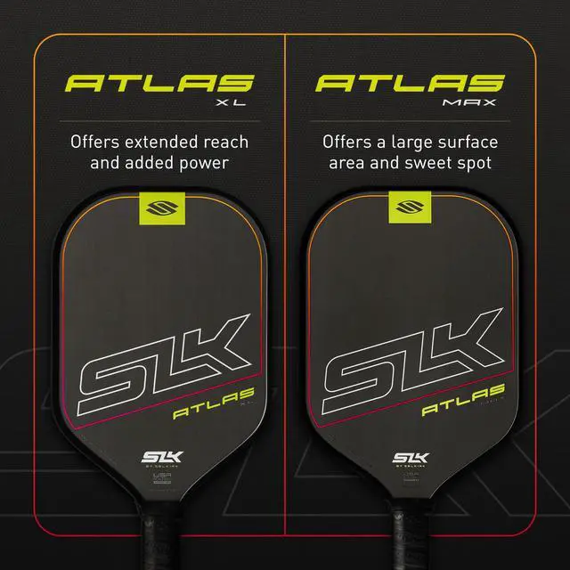 Alt view image 7 of 7 - SLK Atlas Pickleball Paddles | Carbon Fiber Honeycomb | A midweight pickleball racket built for beginners, with a forgiving sweet spot and added spin