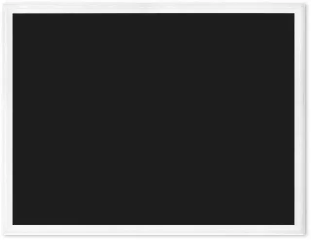 Main image of Magnetic Chalkboard for Walls, 30" x 40", White Wood Style Frame, Large Magnetic Board, Premium Matte Surface