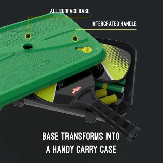 Alt view image 3 of 7 - Pickleball Paddles Tether Tennis Game Set - Portable All-Surface Base, Durable, Easy Assembly, Indoor & Outdoor Games, Backyard Games for Kids, Active Play for Kids and Families, Ages 4+