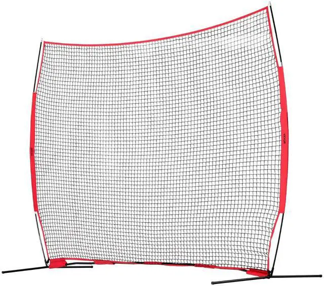Alt view image 4 of 7 - 7X7ft/12X9ft/16X10ft/20x10ft Barricade Backstop Net, Ball Sports Barrier Netting, Portable Practice Net for Baseball Softball Lacrosse Hockey Basketball Equipment Training Net