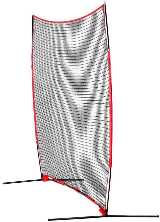 Alt view image 3 of 7 - 7X7ft/12X9ft/16X10ft/20x10ft Barricade Backstop Net, Ball Sports Barrier Netting, Portable Practice Net for Baseball Softball Lacrosse Hockey Basketball Equipment Training Net