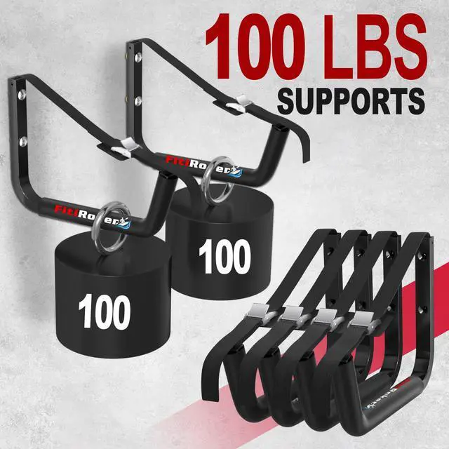Alt view image 6 of 7 - Kayak Storage Rack 120LB Wall Mounted Kayak Hook | EVA Padded Garage Storage Mount for Canoes, Paddle Boards, Ladders and Bikes Indoor Outdoor Organization