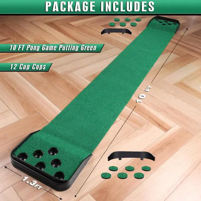 Alt view image 7 of 7 - Golf Putting Green Indoor - Advanced Guides Golf Putting Mat - Enhance Putting Accuracy and Challenge
