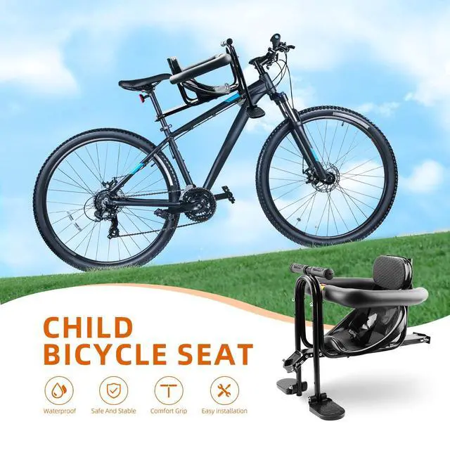 Alt view image 2 of 6 - Kids Bike seat, Kids Front Mounted Bike Seat for Adult Bike