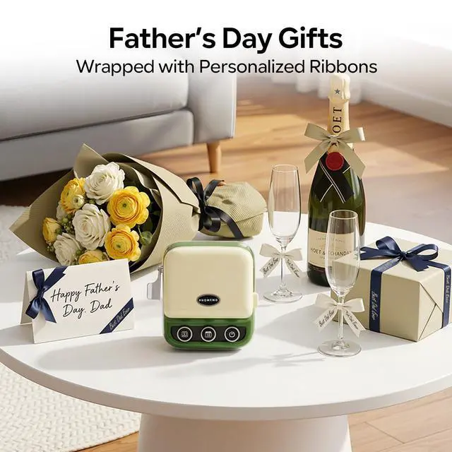 Alt view image 3 of 7 - P15 Ribbon Printer, Custom Text/Icon Mini Bluetooth Portable Label Maker Machine with 4 Tapes for Gift Wrap, Decorations, Cloth Tags, DIY Crafts, Wedding Bouquets, Party Favors