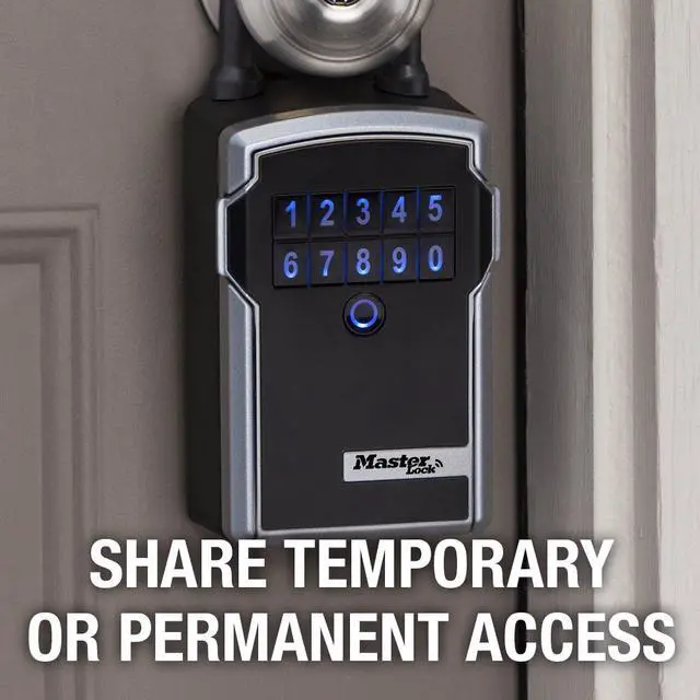 Alt view image 3 of 7 - Key Lock Box with Code, Outdoor Lock Box for Realtors, Property Managers and Landlords, Ideal for Short-Term Rentals, Key Safe Holds 5 Keys, 5440EC
