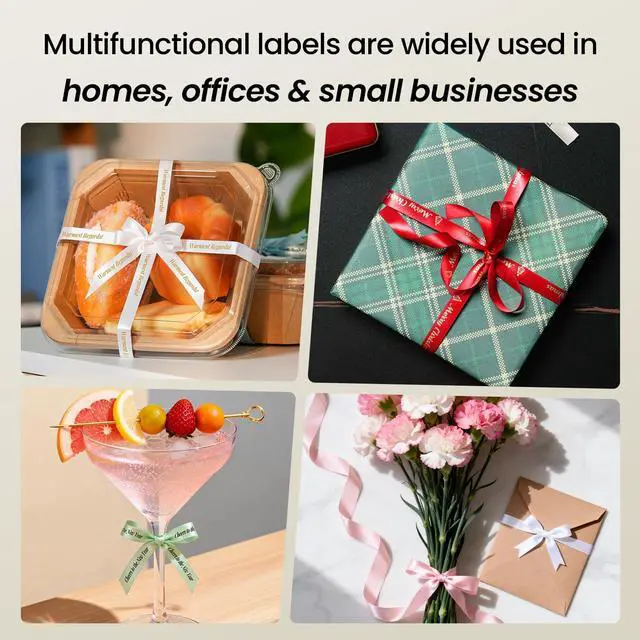 Alt view image 5 of 7 - P15 Ribbon Printer, Mini Bluetooth Label Maker Waterproof Labels | Custom Text & Icon Ribbons Printing For Gift Wrapping, Cloth Tags, DIY Crafts, Holiday Decor, Wedding Bouquets, Wireless