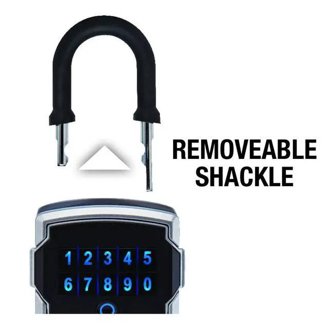 Alt view image 5 of 7 - Key Lock Box with Code, Outdoor Lock Box for Realtors, Property Managers and Landlords, Ideal for Short-Term Rentals, Key Safe Holds 5 Keys, 5440EC