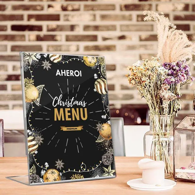 Alt view image 7 of 7 - Acrylic Sign Holder 8.5x11, Plastic Sign Holder Table Frames 30Pcs | Vertical Acrylic Stands for Display,Clear Flyer Display Picture Frame Document Holders for Office School Table Restaurant