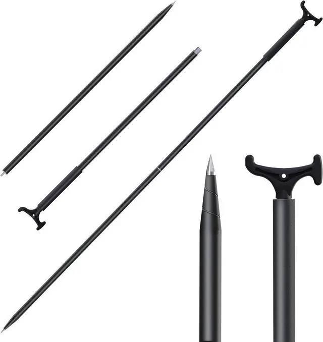 Main image of 2006 7.75' Anchor and Push Pole, Floating Shallow Water Anchor Pole with T-Handle and Compass, Multifuction Fiberglass Anchor Pin on The Beach