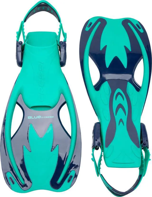 Alt view image 6 of 7 - Kids Snorkeling Set- Short Adjustable Fins, Silicone Mask, and Dry Snorkel- Tinetto Rocks Dry Set- Designed in Italy
