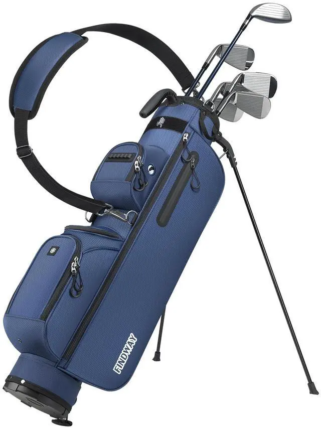 Main image of 3 Way Small Golf Bag Lightweight Pitch and Putt Golf Bag with Stand, Adjustable Dual Straps, Golf Stand Bag for Extra Storage in a Smaller Size, Golf Gifts for Men and Women