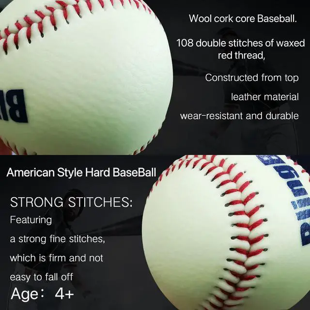 Alt view image 6 of 7 - Super Bright Glow in The Dark Baseball,Soccer Ball,Volleyball,Football, Light Up Luminous Baseball, Official Size and Weight Football, Recreational Use Practice Volleyball