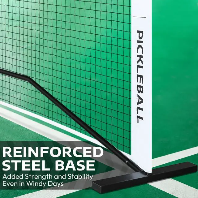 Alt view image 4 of 6 - Designed for All Weather Conditions with Steady Metal Frame and Strong PE Net, Regulation Size Net with Carrying Bag- 22 Wide x 36 Tall, Indoor/Outdoor Use
