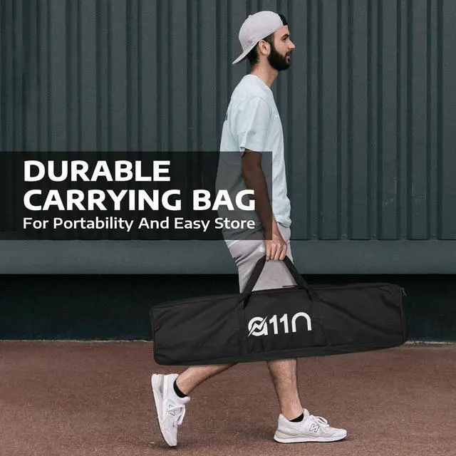 Alt view image 5 of 6 - Designed for All Weather Conditions with Steady Metal Frame and Strong PE Net, Regulation Size Net with Carrying Bag- 22 Wide x 36 Tall, Indoor/Outdoor Use