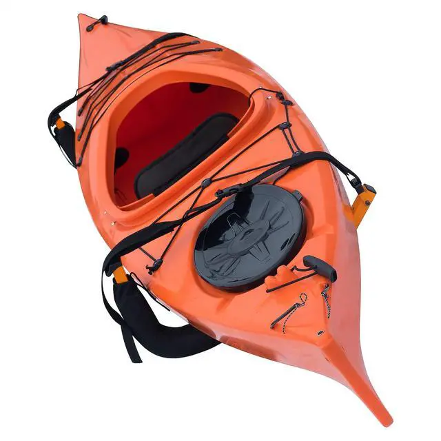 Alt view image 6 of 7 - Kayak Storage Hooks - Set of 2 Wall Mount Garage Hangers - 125lbs Capacity Rack for Paddleboards, Surfboards, or Snowboards by (Orange)