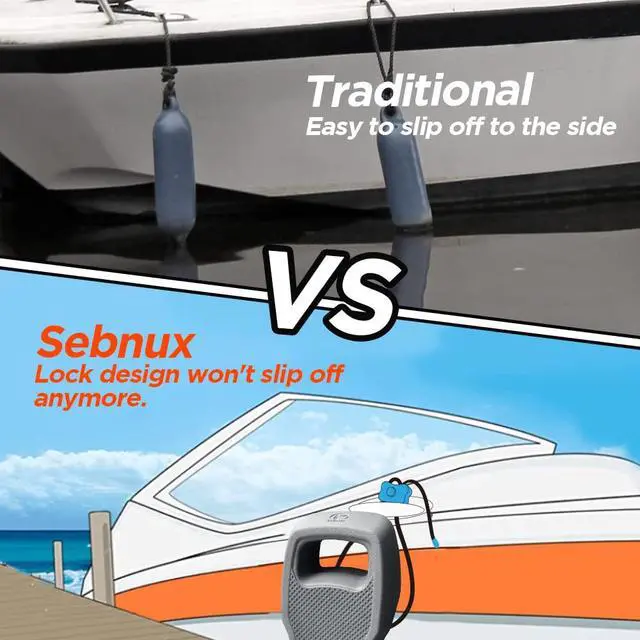 Alt view image 3 of 7 - EVA Boat Fenders for Docking Boat Bumpers Fenders for Docking Pontoon Boat Fenders Ideal for Fishing Boat, Pontoon Boat, PWC and Jet Ski