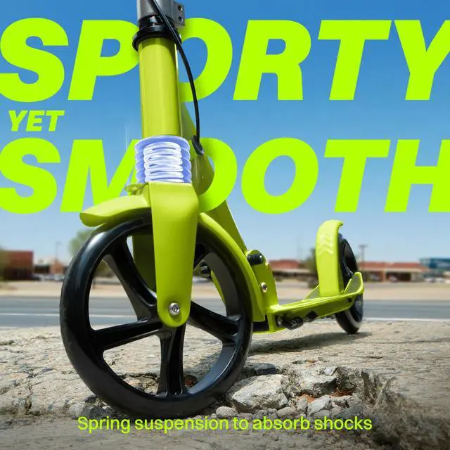 Alt view image 3 of 7 - JOVA Scooter for Kids with Hand Brake, Foldable Kick Scooter for Ages 6-12, Lightweight Scooter for Boys with 4 Adjustable Heights, ABEC9 Bearings, Supports Up to 220 lbs