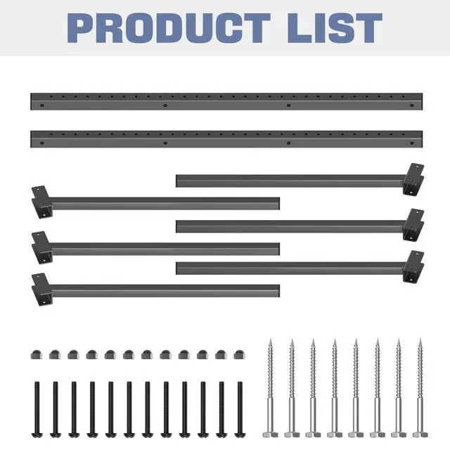 Alt view image 6 of 7 - Heavy Duty Wall Mounted Kayak Storage Rack for Garage, Adjustable Kayak Hangers for Wall, Holds Up to 220 lbs