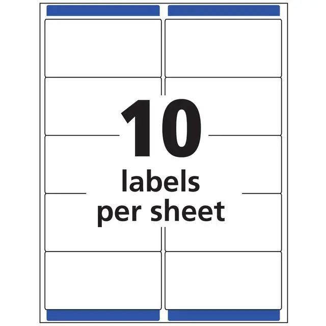 Alt view image 5 of 7 - Shipping Labels, 2" x 4", Matte Clear | Printable | With Sure Feed | 100 Labels, Pack of 5