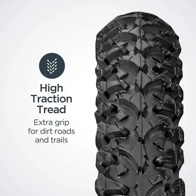 Alt view image 4 of 6 - Replacement Bike Tire, 26" x 1.95" All-Terrain Mountain Bike Tire, Wide & Blocky Knobs, Puncture Guard, Fits Internal Rim Widths 19mm-29mm, PSI Range 40 to 65 (Pack of 2)