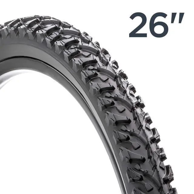 Alt view image 6 of 6 - Replacement Bike Tire, 26" x 1.95" All-Terrain Mountain Bike Tire, Wide & Blocky Knobs, Puncture Guard, Fits Internal Rim Widths 19mm-29mm, PSI Range 40 to 65 (Pack of 2)