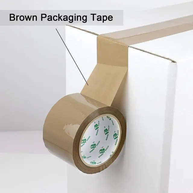 Alt view image 3 of 7 - Brown Packing Tape 3 inch, 24 Refills Rolls Bulk Wide Packaging Tape for Moving, Shipping and Storage, 2.4 Mil x 60 Yards