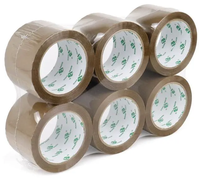 Alt view image 6 of 7 - Brown Packing Tape 3 inch, 24 Refills Rolls Bulk Wide Packaging Tape for Moving, Shipping and Storage, 2.4 Mil x 60 Yards