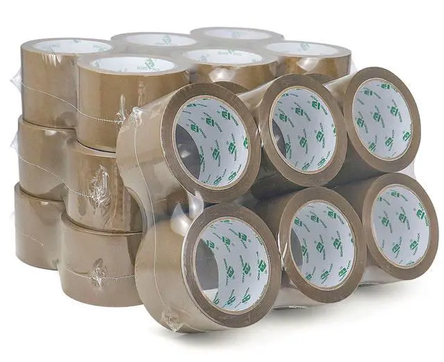 Alt view image 7 of 7 - Brown Packing Tape 3 inch, 24 Refills Rolls Bulk Wide Packaging Tape for Moving, Shipping and Storage, 2.4 Mil x 60 Yards