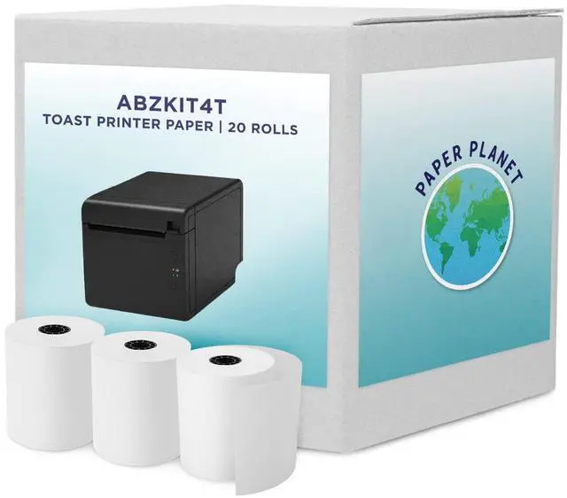 Main image of Thermal Paper for Toast TP200 Printer | 20 Rolls | Thermal Receipt Paper, Compatible with Toast TP200 Printer