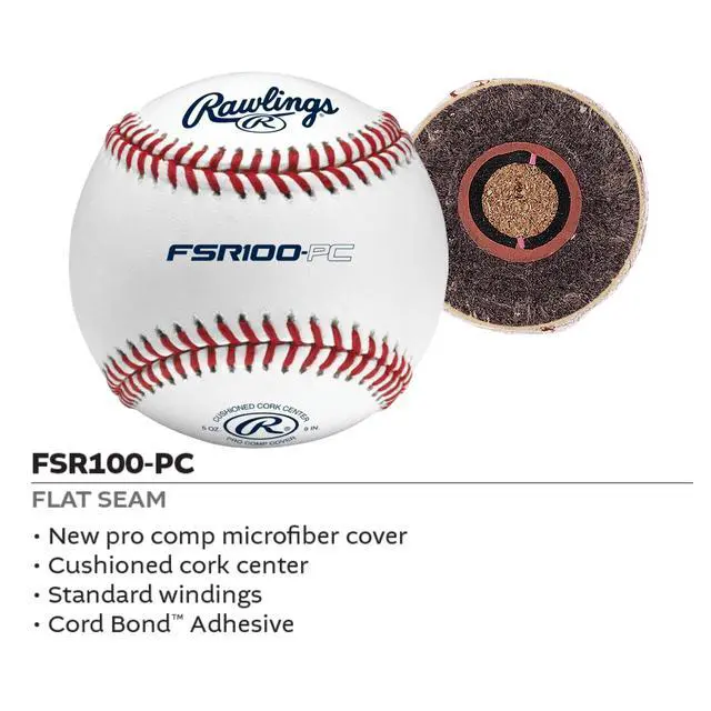Alt view image 2 of 4 - Pro Comp Practice Baseballs | Collegiate / High School / Travel | Flat & Raised Seam Options | 12 Count