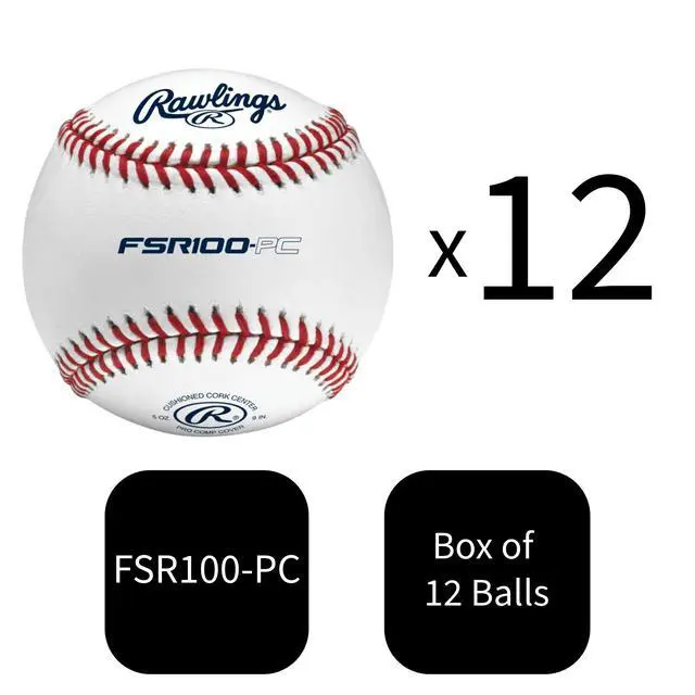 Alt view image 3 of 4 - Pro Comp Practice Baseballs | Collegiate / High School / Travel | Flat & Raised Seam Options | 12 Count