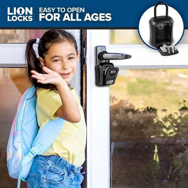 Alt view image 5 of 7 - Lock Box for Keys, 6 Pack Black - Secure Key Safe Solution with Combination Lock for Homes, Real Estate, Businesses, Gyms, Schools