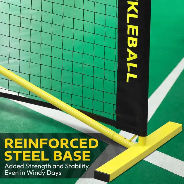 Alt view image 4 of 6 - Designed for All Weather Conditions with Steady Metal Frame and Strong PE Net, Regulation Size Net with Carrying Bag- 22 Wide x 36 Tall, Indoor/Outdoor Use