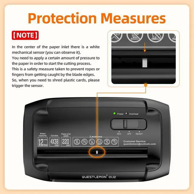 Alt view image 2 of 7 - 12-Sheet Paper Shredder for Home, Quiet Cross Cut Shredders, P-4 Ultra Security, 4.5 Gal Bin, Shred Quietly for Shred for Credit Card, Mail, Staples, <58 dB(OL12)