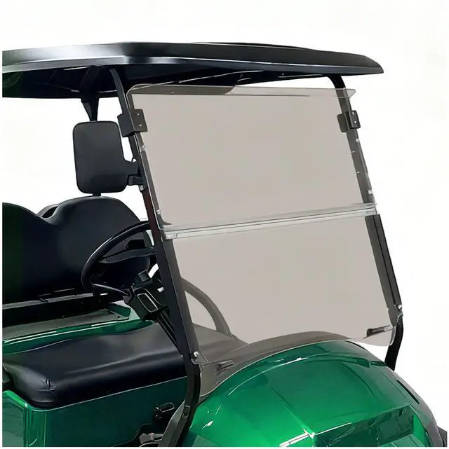 Main image of Golf Cart Tinted Foldable Windshield Compatible with 2004-UP Club Car Precedent,Tempo,Onward Gas or Electric Models Golf Cart Folding Down Impact Resistance HD View Front Windshield