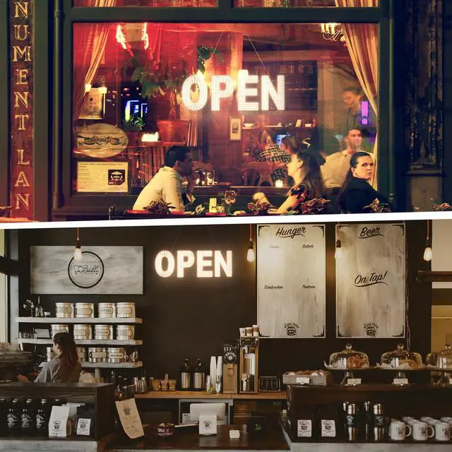 Alt view image 3 of 6 - LED Open Sign for Business, 30"x10" Dimmable Brightness Large Electric Light Up Sign, Hanging Installation for Store Restaurant Office Bar Hotel Salon (white)