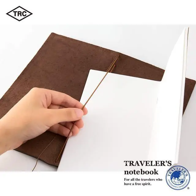 Alt view image 6 of 7 - Traveler's Notebook, Regular Size, Brown 13715006