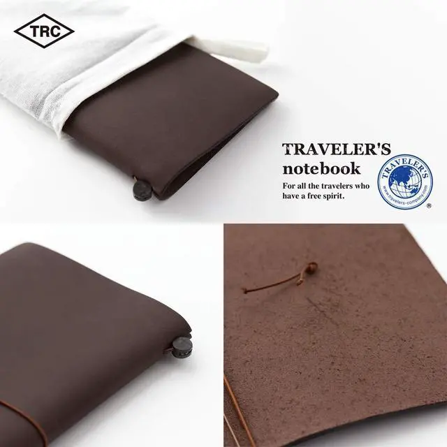 Alt view image 3 of 7 - Traveler's Notebook, Regular Size, Brown 13715006