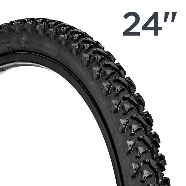 Alt view image 5 of 7 - Replacement Bike Tire, 24" x 1.95" Mountain Bike Tire, Wide & Blocky Knobs, Puncture Guard, Fits Internal Rim Widths 19mm-29mm, PSI Range 35 to 65 (Pack of 2)
