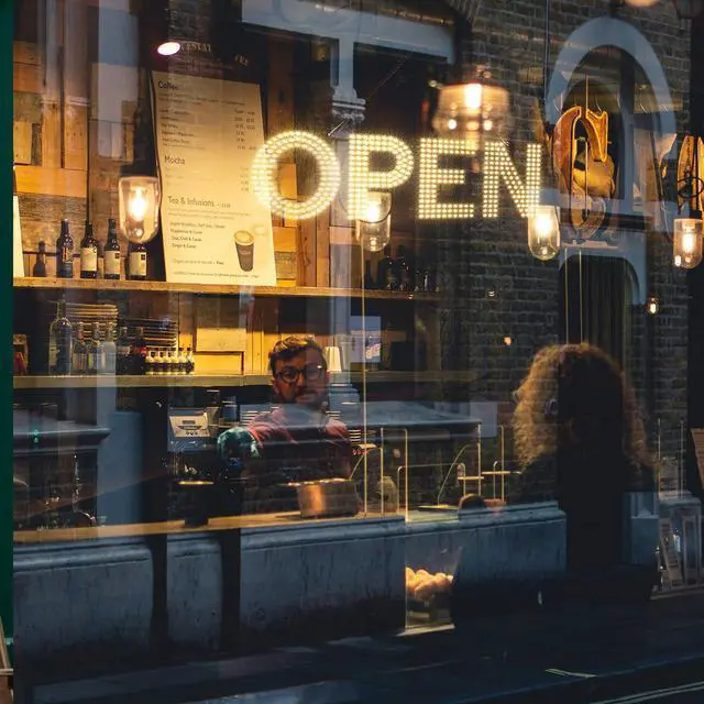 Alt view image 5 of 7 - LED Open Sign for Business,22"x7" Dimmable Brightness Large Electric Light Up Sign, Hanging Installation for Store Restaurant Office Bar Hotel Salon (warm white)