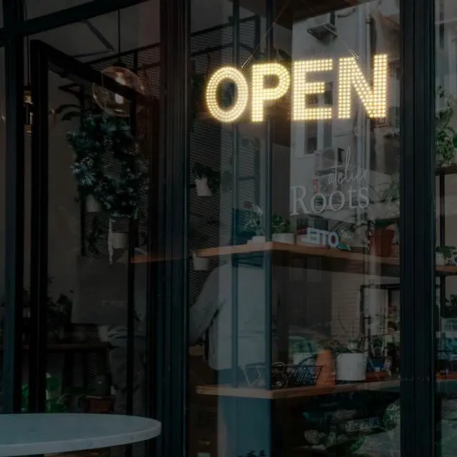 Alt view image 7 of 7 - LED Open Sign for Business,22"x7" Dimmable Brightness Large Electric Light Up Sign, Hanging Installation for Store Restaurant Office Bar Hotel Salon (warm white)