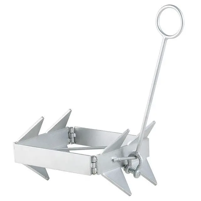 Alt view image 2 of 7 - Boat Anchor, Hot-Dipped Galvanized Folding Anchor
