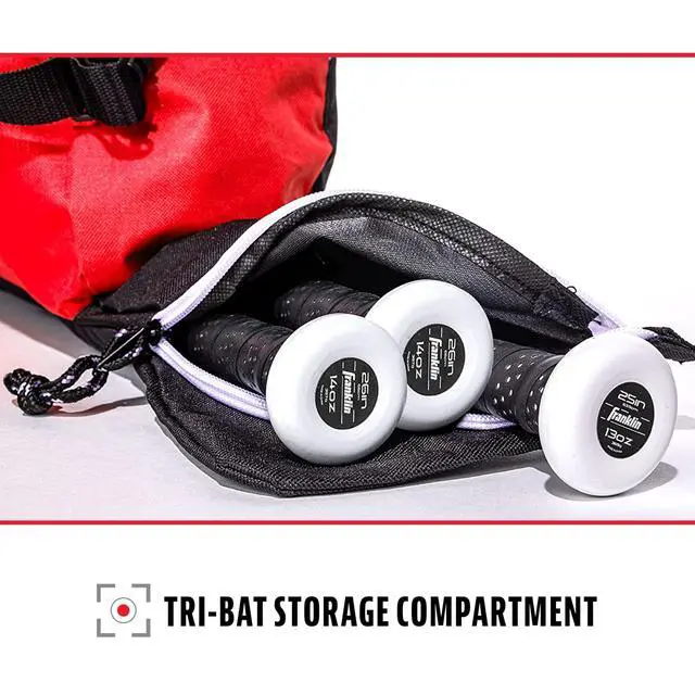Alt view image 3 of 7 - Youth Baseball + Softball Bat Bag - Boys + Girls Tee Ball, Softball + Baseball Bag for Kids