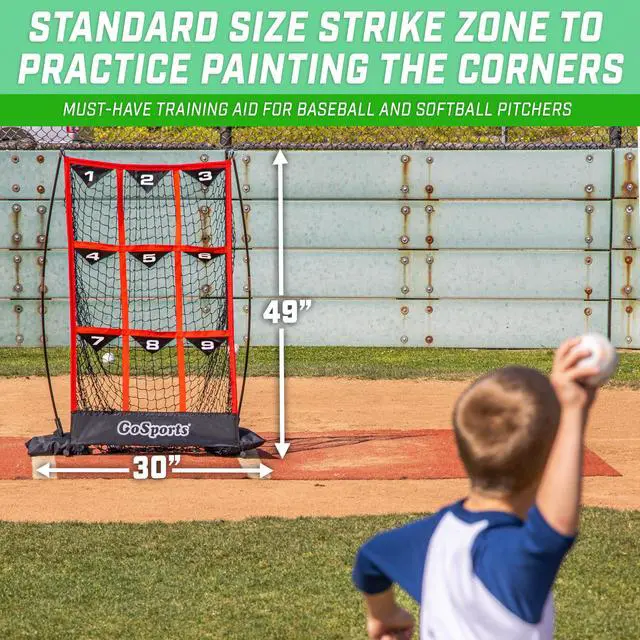 Alt view image 2 of 6 - Baseball and Softball Pitching Strike Zone Target Net - Choose Your Size
