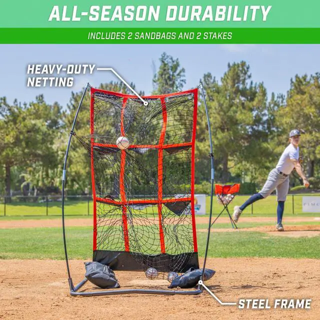 Alt view image 4 of 6 - Baseball and Softball Pitching Strike Zone Target Net - Choose Your Size