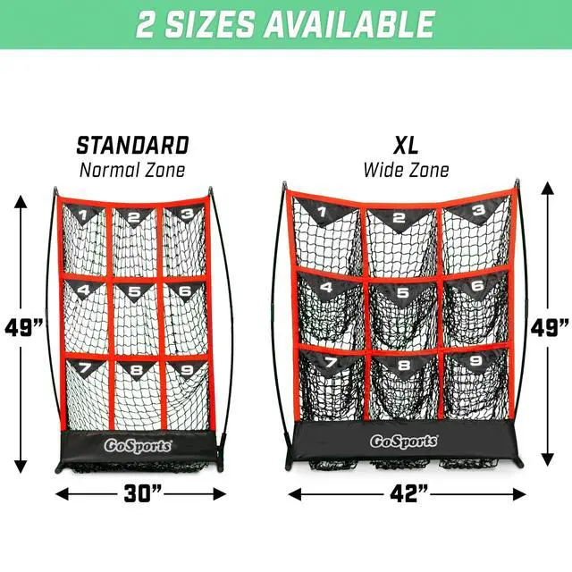 Alt view image 6 of 6 - Baseball and Softball Pitching Strike Zone Target Net - Choose Your Size