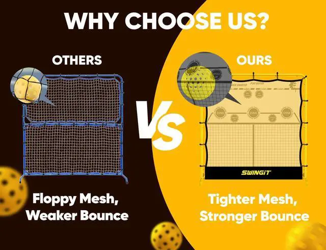 Alt view image 3 of 5 - Pickleball Rebounder Practice Net with 6FT Small Mini Pickleball Net Set - Portable Solo Training System for Forehands, Dinks & Volleys, Indoor Outdoor Backyard